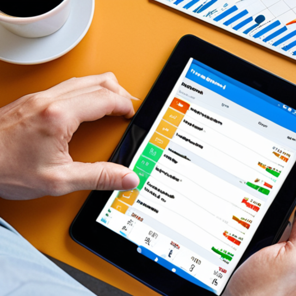 **

*   **Prompt:** A person thoughtfully reviewing their finances on a tablet, with charts and graphs visible, surrounded by everyday expenses like a coffee cup, grocery receipt, and a wishlist item (e.g., plane ticket, new gadget).  The scene has a balanced mix of concern and determination. Use bright, inviting colors with a modern, clean aesthetic. The goal is to visualize "understanding your relationship with money."

**
